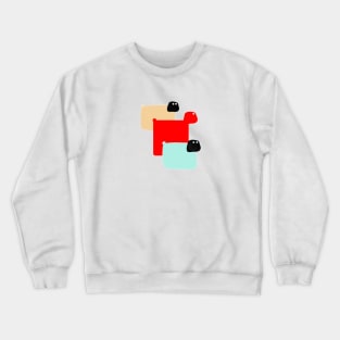 Anime Cute Cartoon Sheep & Doggie By Abby Anime(c) Crewneck Sweatshirt